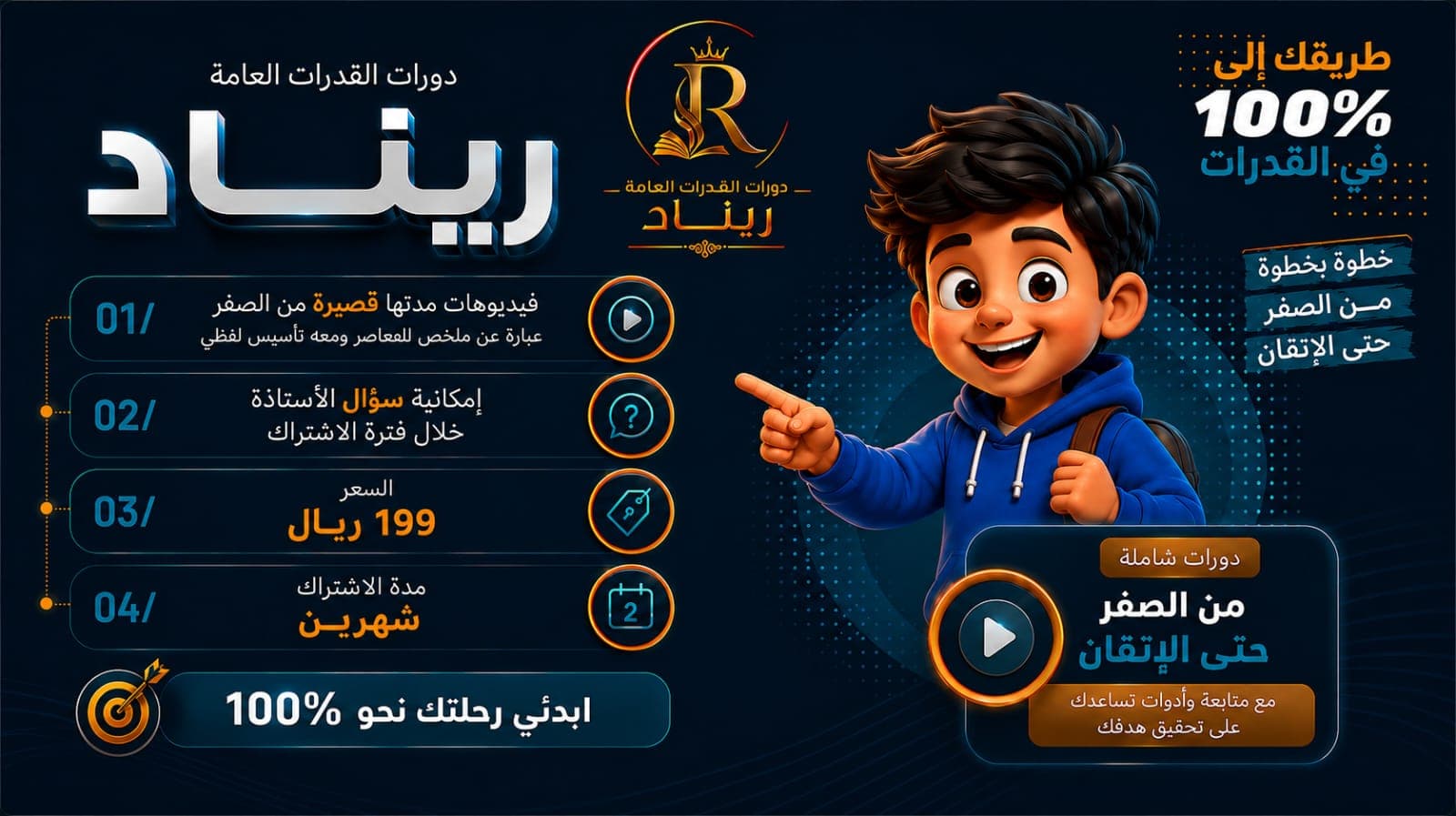 دورة ملخص لتأسيس الكمي واللفظي في القدرات